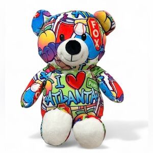 Plushology Graffiti I Love Atlanta Themed Plush Bear
